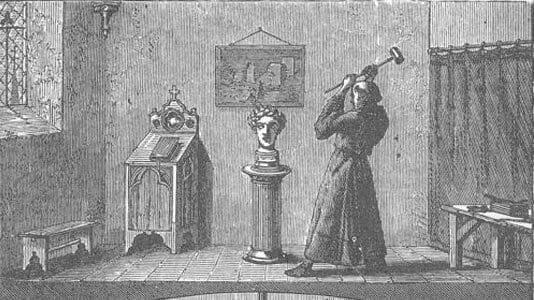 St. Thomas Aquinas disassembling the servers