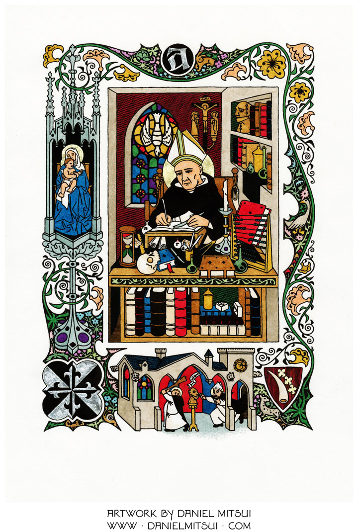 Very Cool Vignette of Albert Magnus